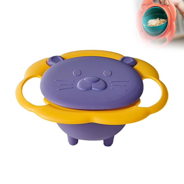 SHAGUOZHOU Tapis de Table de Cuisine Ronds Tapis de Table Ronds Intérieur Tapis de Cuisine Intérieur Salle à Manger Lavable ZJchao Enfants Rotation Anti-Renversement Bol Alimentation 360 de Grees Vaisselle Bébé Tout-Petits