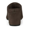 thumbnail image 2 of BLISSFUL STEP Women's Slides Block High Heels Slip on Pointed Toe Slide Mules Coffee 7, 2 of 7