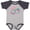 Baseball Heather and Navy, variant on Inktastic My Mimi Loves Me Granddaughter Girls Baby Bodysuit