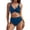 Dark Blue, variant on Women's Casual Two Piece Swimsuit High Waist Bikini Set Fashion Bathing Suit for Women Beachwear Relaxed Everyday Swimwear,Green,S