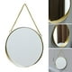 thumbnail image 5 of Espejo colgante de pared con cadena para dormitorio, marco dorado, decoración para el hogar y el baño. 25cm, 5 of 9