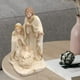thumbnail image 4 of Estatuilla Conjunto Pintado a mano 6.30 pulgadas Escultura Resina Sagrada Familia Figuras para Navidad Regalo de boda Adorno Decoración de Sunnimix Escena de Navidad, 4 of 8