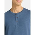 thumbnail image 3 of George Men's& Big Men's Double Knit Henley, Sizes S-3XL, 3 of 5