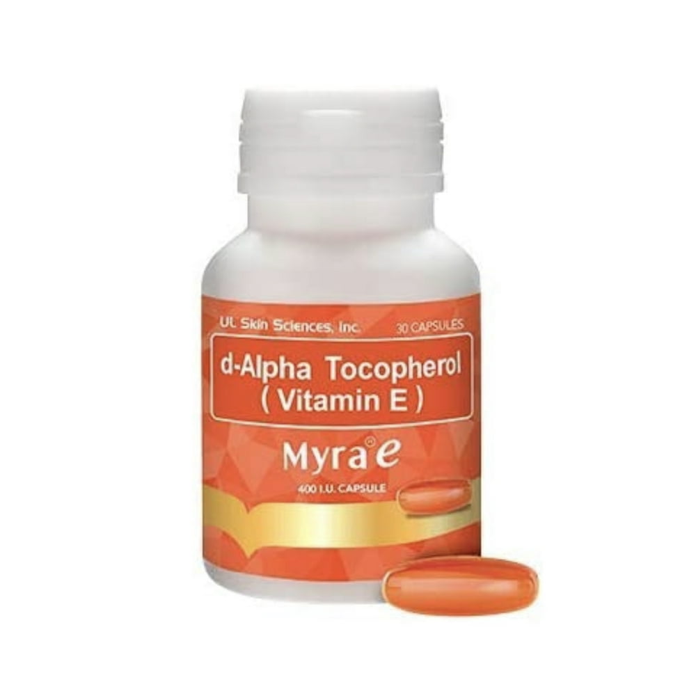 30 Capsules Myra E 400 IU Vitamin E