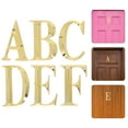thumbnail image 1 of unbranded 6Ud Letras Decorativas En Resina Y ABS Doradas Para Señalización En Puertas Y Buzones, 1 of 8