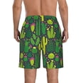thumbnail image 3 of KLL Cactus 1 Men's Casual Summer Beach Shorts Hawaiian Shorts with Pockets-X-Large, 3 of 5