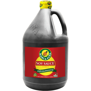 MARCA PINA Sauce Soja Service de Restauration en Vrac 1 Gallon - Saveur de Filipino Authentique pour Vos Besoins Culinaires