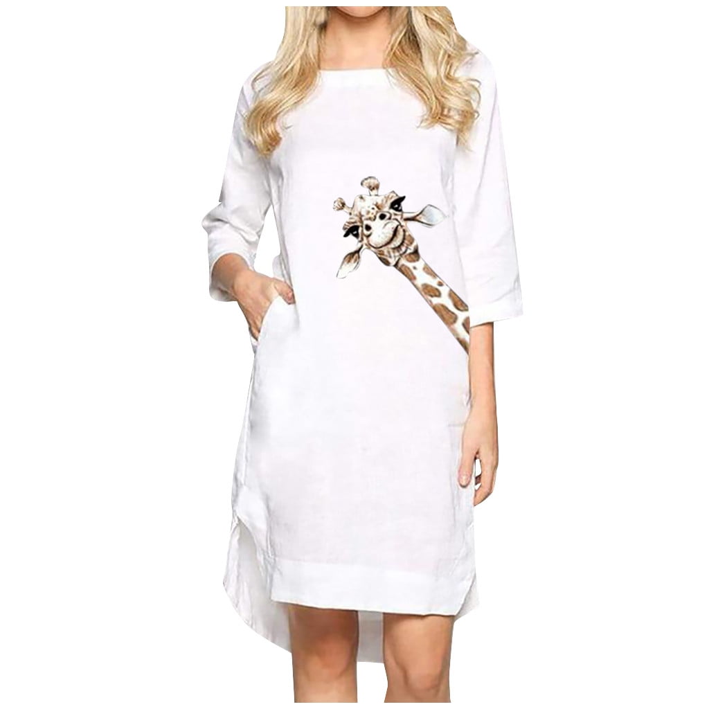 linen dress with sleeves uk