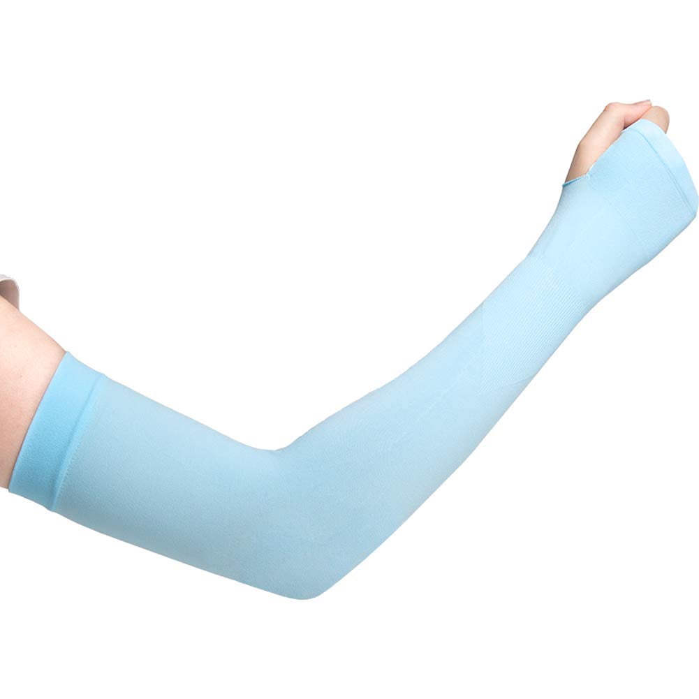 Sport Arm Warmer Sun Protection Cover Anti-Uv Arm Sleeves Cooling Mitten 