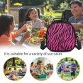 thumbnail image 6 of Uourmeti Lightweight Kids Insulated Lunch Bag for Travel School, Premium Fabric Spacious Design Kids Lunch Bag, Zebra Stripe Design, 6 of 6