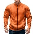 thumbnail image 3 of Men's Zip Up Pullover Jacket Lightweight Athletic Top For Gym Running Workout Casual Streetwear, 3 of 6