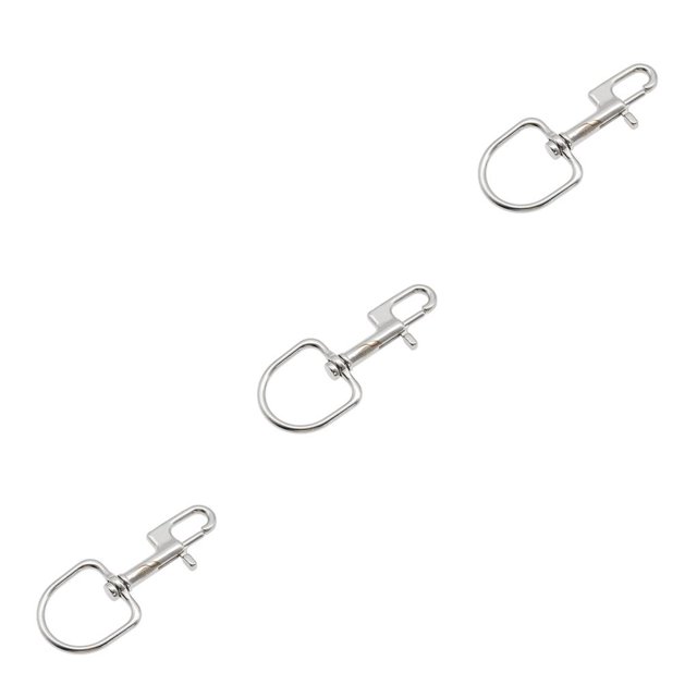 Sonducket Perno de acero inoxidable Gancho a presión Flexible Giratorio Buceo Ganchos submarinos Accesorios BCD 110 MM Gancho único Gancho simple de 110 mm 3piezas