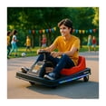 thumbnail image 2 of Go Kart Montable Electrico Infantil 36V Super Drift 360° Luces Led Asiento Rojo, 2 of 8