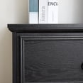 thumbnail image 4 of Leumius Modern Farmhouse 6 Drawer Dresser,Wooden Chest of Drawers with 6 Storage Drawers for Bedroom,Black, 4 of 9