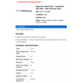 thumbnail image 2 of Right Door Mirror Glass - Compatible with 2000 - 2006 Chevy Tahoe 2001 2002 2003 2004 2005, 2 of 2