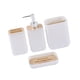 thumbnail image 3 of Juego de 4 accesorios de baño esenciales, elegantes, portátiles y prácticos. 010 blanco, 3 of 9