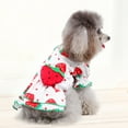 thumbnail image 3 of Pet Clothes Comfortable Lovely Protect Skin Strawberry Print Accessories Cute Girl Dog Clothes for Outdoor, 3 of 8
