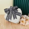 thumbnail image 5 of 10m Long Black Floral Pattern Embroidery Ribbon 3.3cm Wide Ethnic Style Jacquard Swirl Wired Ribbon Polyester Webbing Decorative Tyrolean Ribbon for Gift Wrapping Party Decoration, 5 of 7