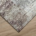 thumbnail image 2 of Addison Rugs Indoor/ Outdoor Accord Abstract Polyester Washable Rug New 10' x 14' - Beige and Eggplant, 2 of 5