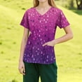thumbnail image 2 of NAMTYQX Tshirts Shirts for Women Cool Loose Breast Cancer Awareness T-Shirts Purple Size 2XL, 2 of 4