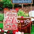 thumbnail image 6 of Valentines Day Garden Flag, Valentine Garden Flag 12x18 Double Sided, Happy Valentine''s Day Gnomes with Love Heart Roses Burlap Yard Flag for Home Lawn Outdoor Decorations, 6 of 6