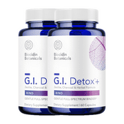 Biocidin G.I. Detox+ Gentle Binder - Activated Charcoal, Zeolite & Aloe - The Gut Cleanse Detox Process - May Reduce Bloating & Gas (120 Capsules)