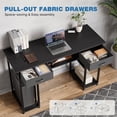 thumbnail image 4 of Aukfa Computer Desk with Storage Drawer, Wood Student Writing Desk for Small Space Home,Black, 4 of 8