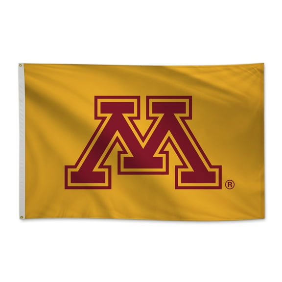 Minnesota Golden Gophers 5' x 8' College Sports Printed Flag - NCAA Licensed - Nylon - School Banner (Gold, Maroon)