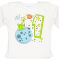 thumbnail image 4 of Inktastic Cute First Birthday Alien in Space Boys or Girls Long Sleeve Baby Bodysuit, 4 of 5