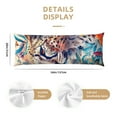 thumbnail image 3 of Zufioo Vibrant Leopard In Flowers Print 20x54 Inch Long Body Pillowcase, without Pillow Core, Pillow Case with Hidden Zipper, Ideal Gift for Home Furnishings, 3 of 7