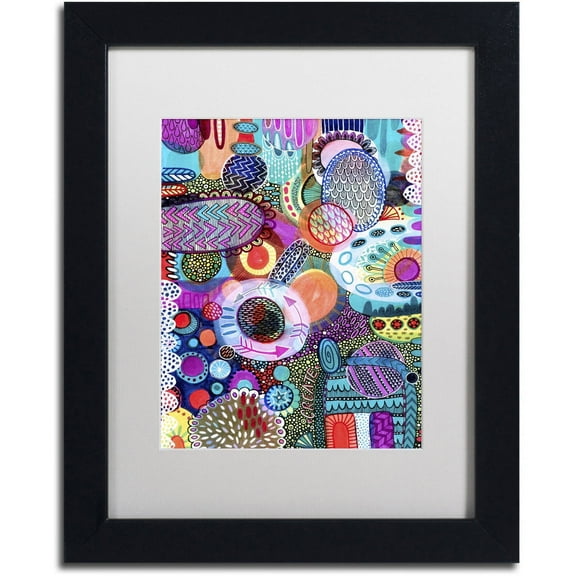 Trademark Fine Art "Creation" Canvas Art by Hello Angel, White Matte, Black Frame