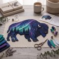 thumbnail image 2 of Animal Patchwork DIY Kit, Night Scene Fabric Sewing Craft Set, Quilted Wall Hanging Project, Beginner Friendly Home Decor Craft Gift, 2 of 7