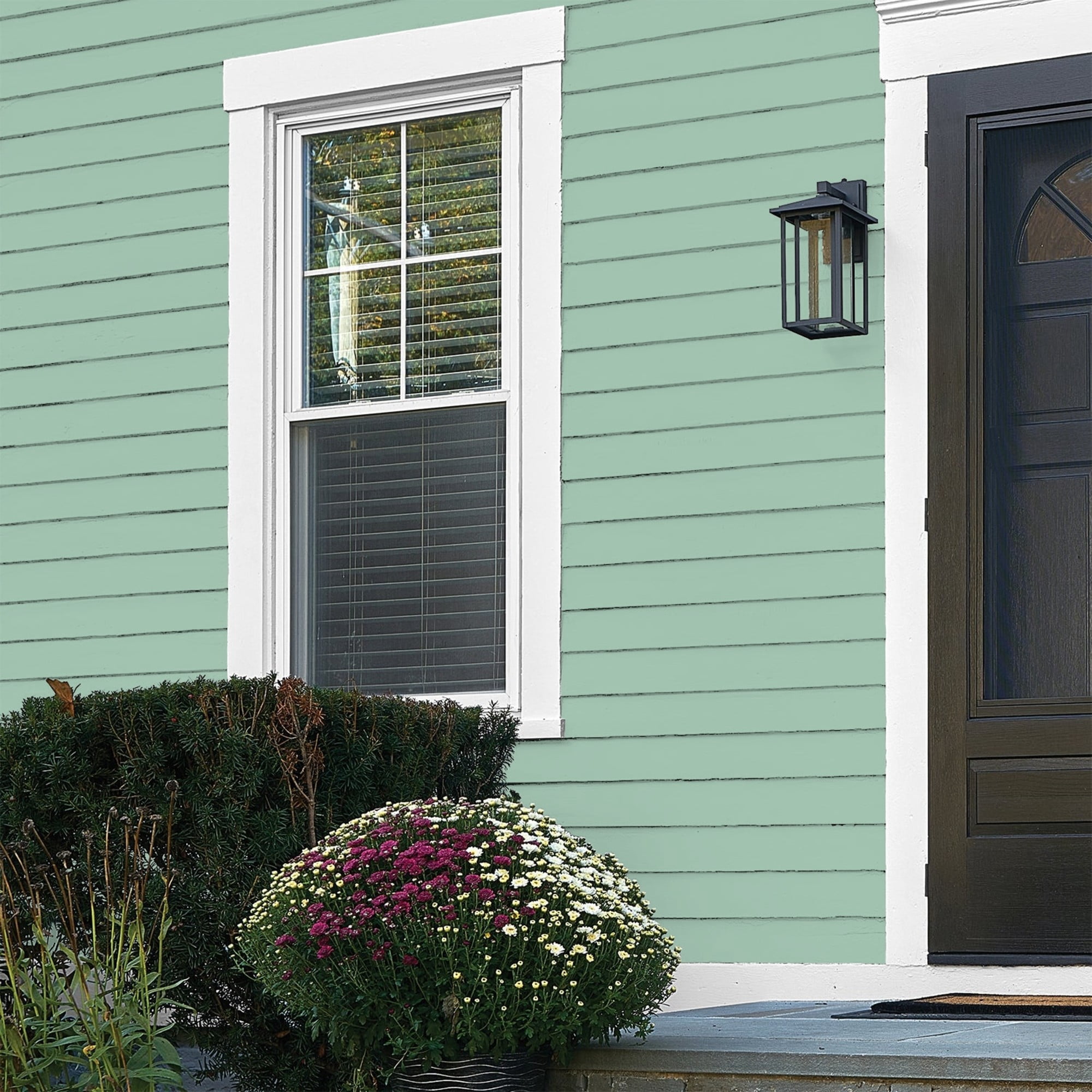 Glidden High Endurance Plus Green Silk Flat Exterior Paint and Primer, 1 Gallon
