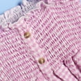 thumbnail image 5 of URMAGIC 1-6T Toddler Kids Summer Pink Plaid Suspender Smocked Dress Baby Girls Sundress, 5 of 7