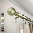 thumbnail image 2 of 1" Dia Giselle Curtain Rod 48-84 inch, Light Gold, 2 of 3