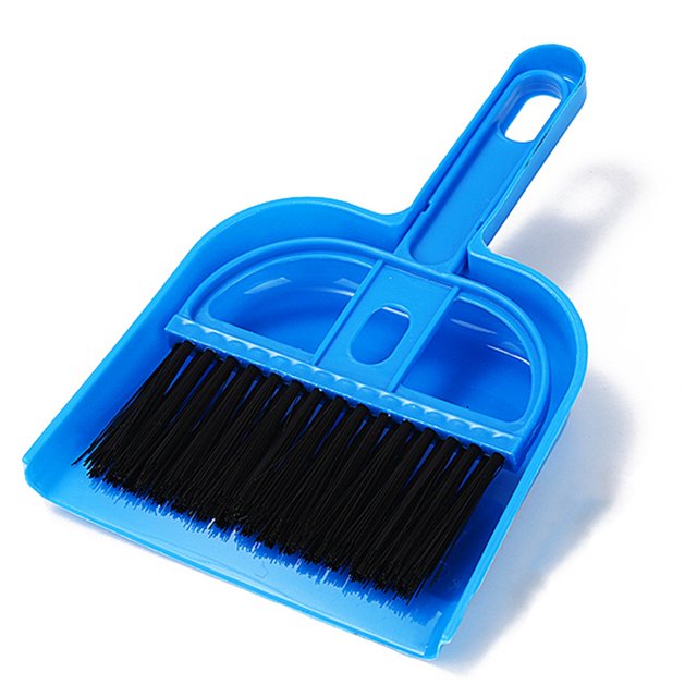 Mini Broom Brush and Dustpan Set Portable Plastic Hand Broom Set Pet Cage Broom