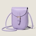 thumbnail image 3 of Bolsa de mano con solapa a la moda informal de piel sintética para teléfono móvil portátil suave para viajes Sywqhk Para Estrenar, 3 of 5