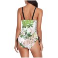 thumbnail image 4 of Swimsuit Women Multicolor Pattern Print Bikini Fashion Cutout Sling Women Piece Swimwear, 4 of 6