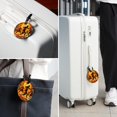 thumbnail image 6 of Basketball Set of 2pcs PU Leather Round Suitcase Tags with Privacy Cover and Name ID Tag - Ideal for Travel Luggage, Handbags, Backpacks, School Bags, 6 of 6