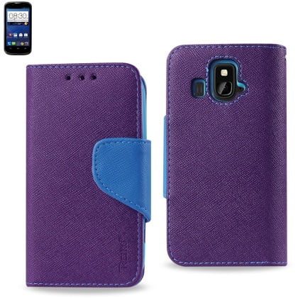 UPC 885249472128 product image for REIKO ZTE OVERTURE 3-IN-1 WALLET CASE IN PURPLE | upcitemdb.com