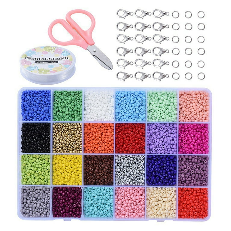 Seed Beads for Bracelets Colored Small Glass Beads for Bracelets Jewelry  Making