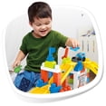 thumbnail image 6 of Mega Bloks First Builders Race Car Garage with Big Building Blocks, Building Toys for Toddlers (60 Pieces), 6 of 10