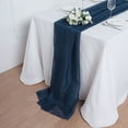 thumbnail image 5 of BalsaCircle 72" Navy Blue Extra Premium Chiffon Table Top Runner Wedding Party Linens Decorations, 5 of 7