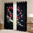 thumbnail image 2 of Homewish Ice Hockey Athlete Curtains Pack of 2 (42x84 Each) for Kids, Glitter Cartoon Stars Curtains Blackout, Est Hockey Sleep Bedroom Curtains, Blackout Curtains Room Decor, 2 of 6