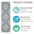 thumbnail image 4 of SussexHome Tetra Design 9" X 28" Stair Treads - 70 % Cotton Anti-Slip Carpet Strips for Indoor Stairs-Easy to Install Stair Treads with Double Adhesive Tape-Safe, Extra-Grip, 13-Pack-Gray, 4 of 9