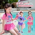 thumbnail image 2 of Traje de baño de una pieza de verano para niñas con dibujos animados de My Melody Kuromi de Kawaii, falda de baño para niñas con forma de corazón de Anime Sanrio, 2 of 5