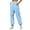 16# Blue, variant on Petite Sweatpants for Women Trendy Elastic Waist Cinch Bottom Lounge Pant Lightweight Baggy Joggers With Pocket
