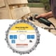 thumbnail image 3 of Disco de cadena, disco de cadena para amoladora angular de 5 en 14 dientes, disco para tallado de madera, hoja de sierra para carpintería, herramienta para tallado, corte y modelado, 3 of 7