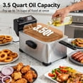 thumbnail image 4 of Suodoka Deep Fryer with Baskets, 3.5QT Electric Fryer with Adjustable Temp & Timer, Nonstick Tank for Chicken & Fries, 4 of 8