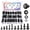 Black, variant on 300Pcs Metric Flange Bolts Assortment, M6 M8 M10 Flange Hex Bolts and Nuts Washers Kit, 304 Stainless Steel Serrated Flange Nuts and Bolts, M6x1.0, M8x1.25, M10x1.5 (12mm to 30mm)(Silver)